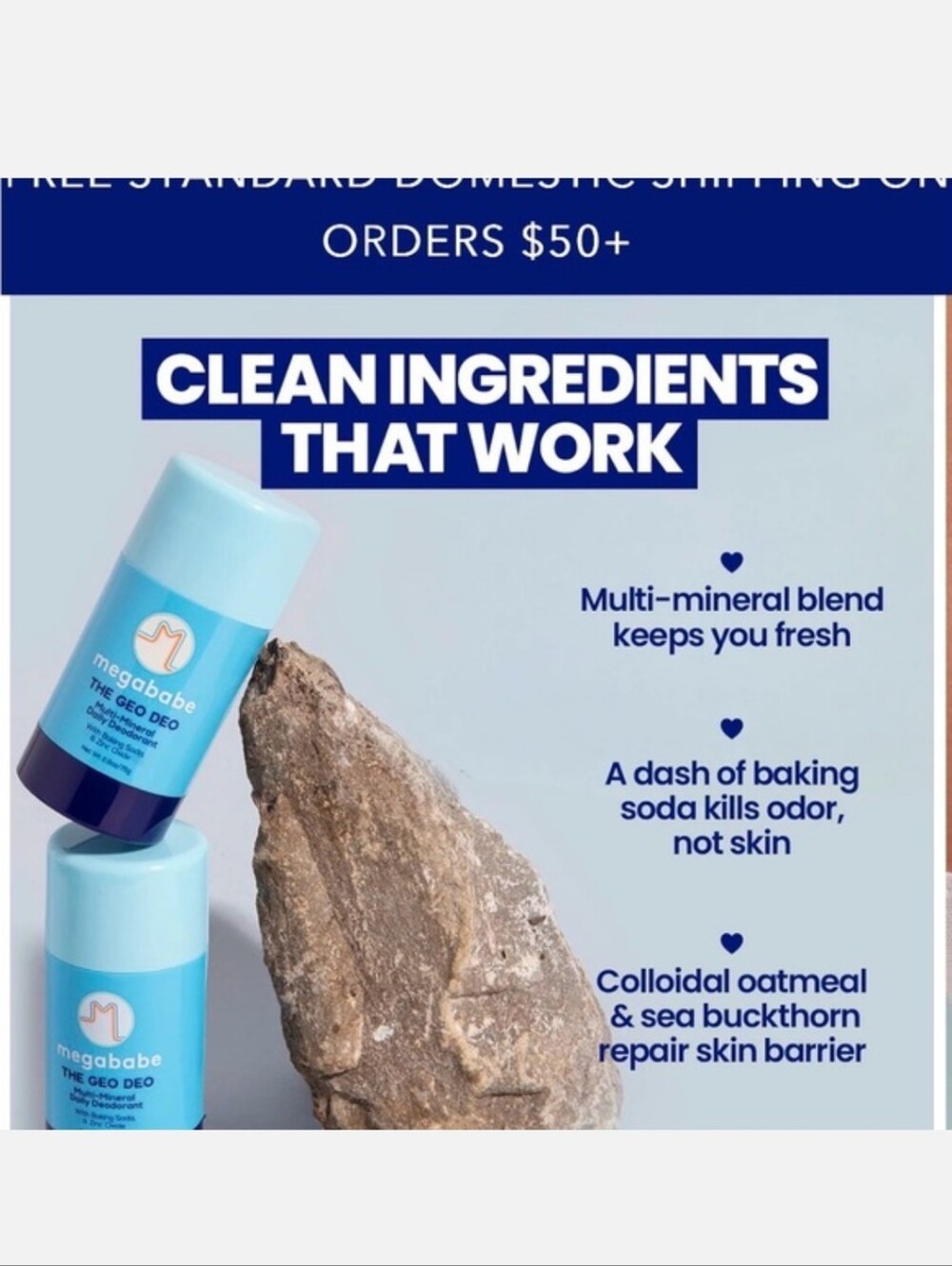 megababe The Geo Deo Multi-Mineral Daily Deodorant - Picture 5 of 7
